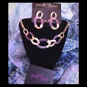 NWT & box Park Lane Lavender Lust necklace & ER
